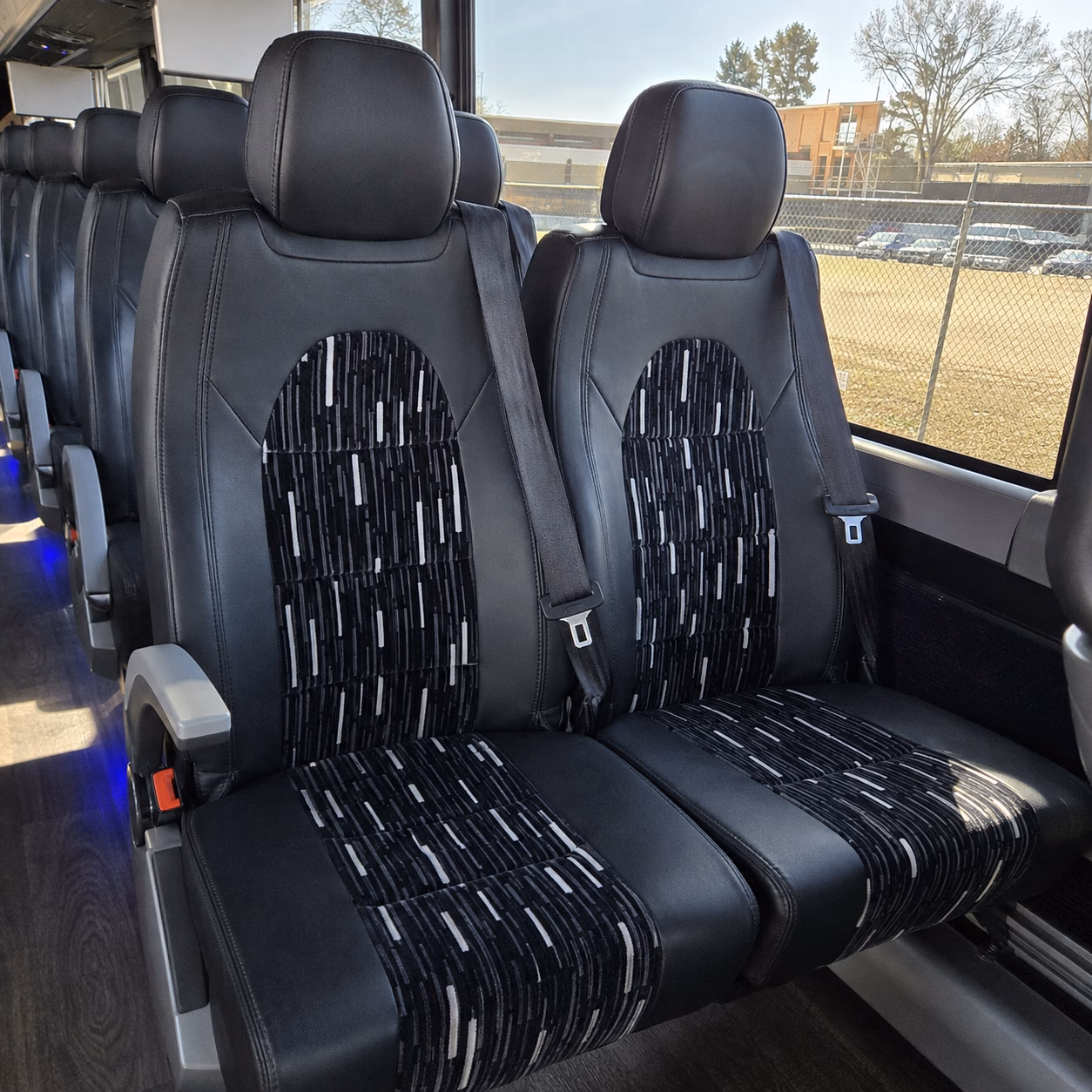 alexandria airport transportation onboard seating