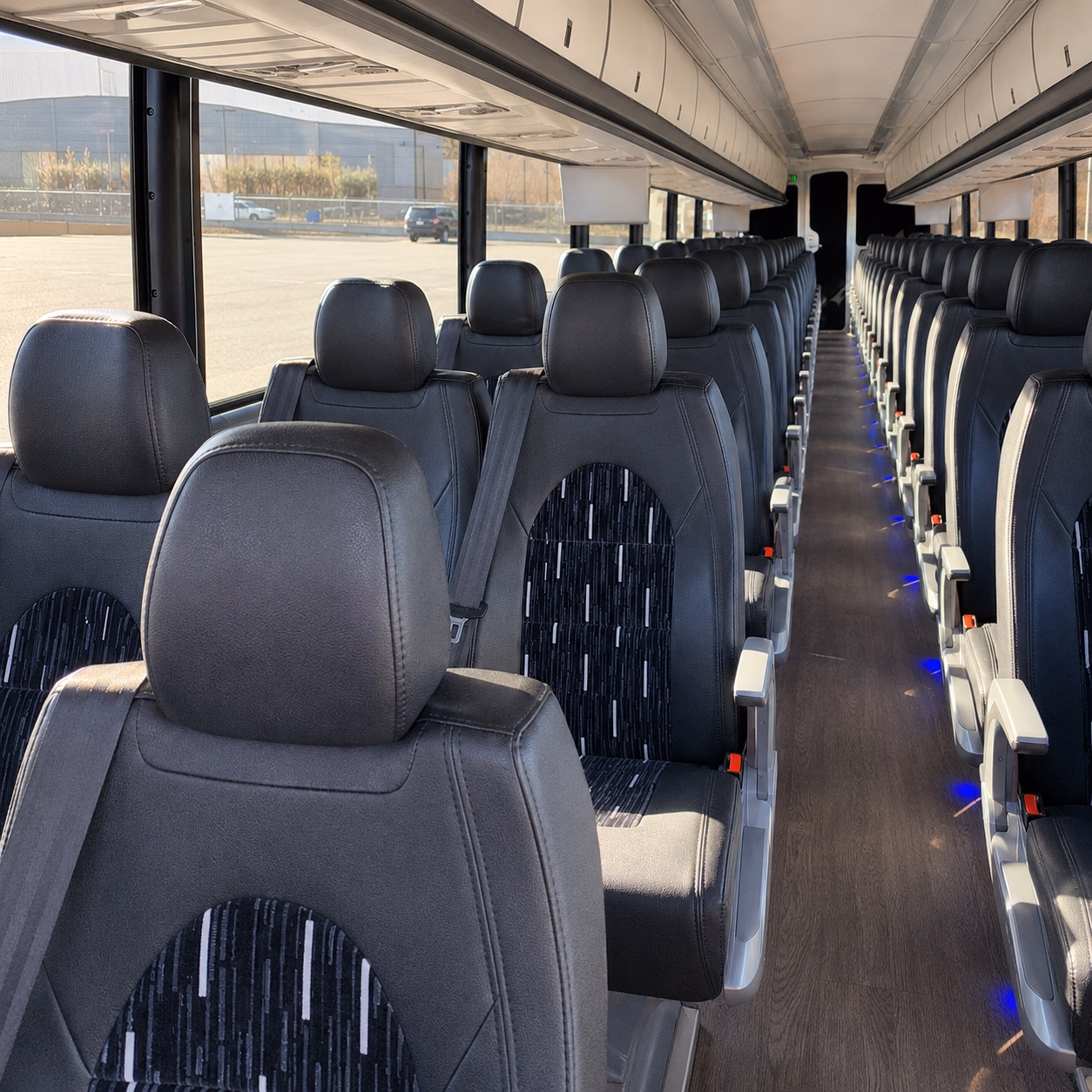 alexandria sporting event transportation onboard seating